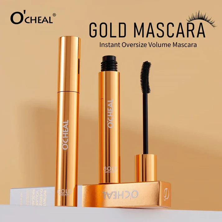 Gold Waterproof Lengthening Mascara – Smudge-Free, All-Day Volume